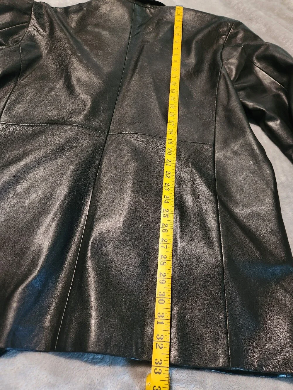 Men's Black Leather Vintage Blazer Jacket
